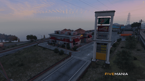 FIVEM Up N Atom Freeway | Iconic Fast Food Restaurant MLO | Interior & Exterior | Detailed Kitchen | Dining Area | Add-On | Optimized | Fivem Ready | High Quality — image 3