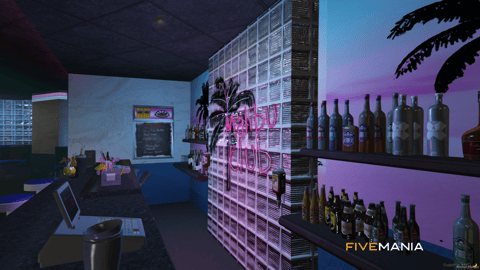 FIVEM Malibu Club | Vibrant Nightclub MLO | Interior & Exterior | DJ Booth | Bar Area | Neon Lighting | Add-On | Optimized | Fivem Ready | High Quality — image 7