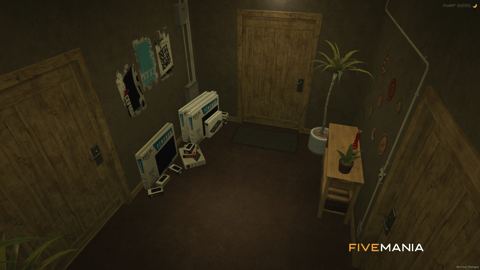 FIVEM Aztecas Hide Out | Custom Gang Hideout MLO | Interior & Exterior | Bar & Billiards | Office Space | Add-On | Optimized | Fivem Ready | High Quality — image 5