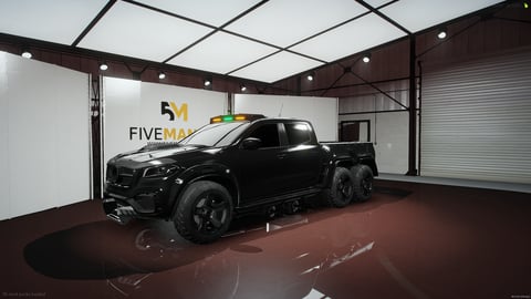 FIVEM M6x6 | Realistic Pickup Truck [Badged] Add-On | Six Wheel Drive | Fivem Ready | High Quality — image 3