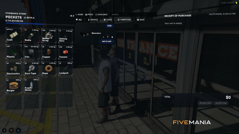 FIVEM Ox Inventory + Ox Lib Redesign | Modern Inventory UI | Crafting System | Store Interface | Hotbar | Add-On | Optimized | Fivem Ready | High Quality, image 19