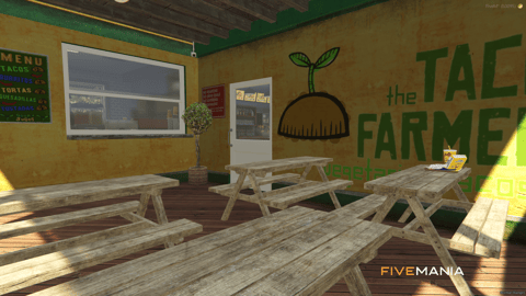 FIVEM Taco Farmer | Vibrant Mexican Restaurant MLO | Interior & Exterior | Full Kitchen | Dining Area | Custom Props | Add-On | Optimized | Fivem Ready | High Quality — image 13