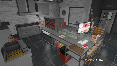 FIVEM Burgershoot Restaurant V2 | Detailed Fast Food MLO | Interior & Exterior | Add-On | Optimized | Fivem Ready | High Quality — image 8