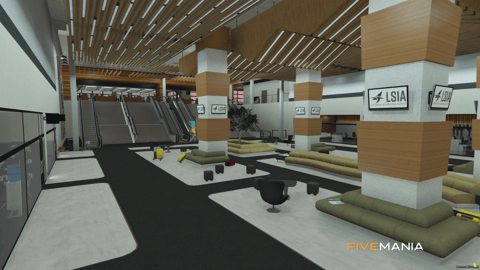 FIVEM Isia Airport | Custom International Airport MLO | Interior & Exterior | Shops & Lounges | Add-On | Optimized | Fivem Ready | High Quality — image 11