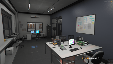 FIVEM Mission Row Police Department | Detailed Police Station MLO | Interior & Exterior | Offices | Cells | Interrogation Rooms | Add-On | Optimized | Fivem Ready | High Quality — image 15