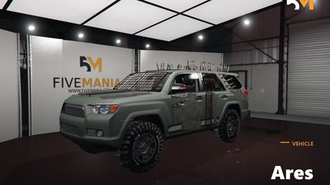 FIVEM Ares | Armored Off-Road SUV [Unbadged] Add-On | Custom Armor & Spikes | Add-On | Optimized | Fivem Ready | High Quality cover
