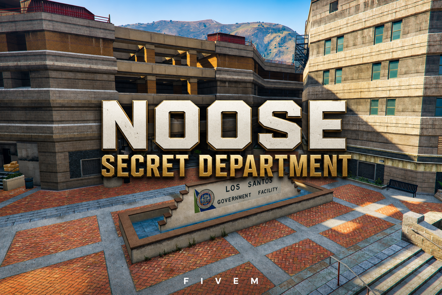 FIVEM Noose Secret Department | Government Facility MLO | Interior & Exterior | Multiple Offices | Locker Room | Reception Area | Add-On | Optimized | Fivem Ready | High Quality