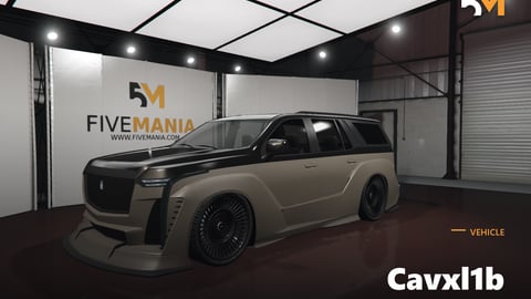 FIVEM Cavxl1b | Custom Tuned SUV [Unbadged] Add-On | Widebody Kit | Custom Rims | Lowered Suspension | Optimized | Fivem Ready | High Quality cover