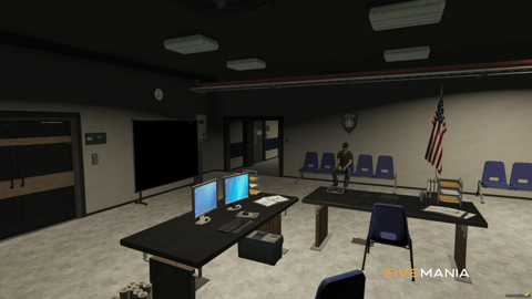 FIVEM Mission Row Police Department V3 | Comprehensive Police Station MLO | Interior & Exterior | Helipad | Multiple Offices | Add-On | Optimized | Fivem Ready | High Quality — image 26