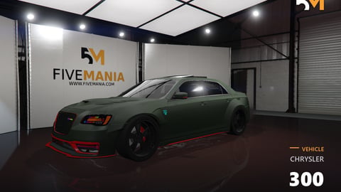 FIVEM Chrysler 300 | Realistic Sports Sedan [Badged] Add-On | Custom Body Kit | Working Lights | Tuning Parts | Add-On | Optimized | Fivem Ready | High Quality cover