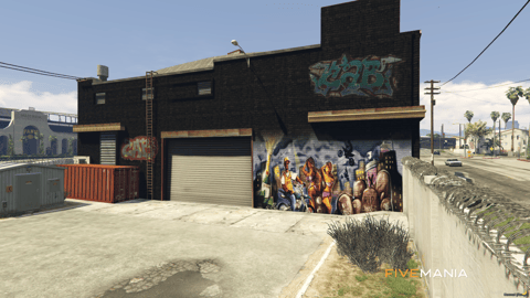 FIVEM Ballas Hide Out | Custom Gang Hideout MLO | Interior & Exterior | Custom Graffiti | Lounge & Garage | Add-On | Optimized | Fivem Ready | High Quality — image 3