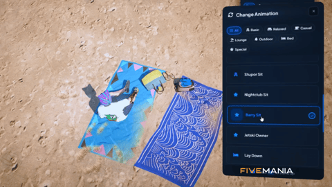 FIVEM Sit Anywhere | Universal Sitting Script | Custom Animations | Lay Down Feature | Prop Detection | Custom UI | Add-On | Optimized | Fivem Ready | High Quality, image 29