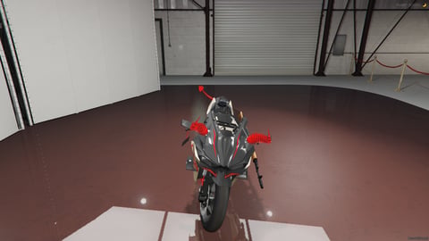 FIVEM Peptos H2 | Custom Devil Sport Bike [Unbadged] Add-On | Devil Horns & Tail | Custom Decals | Mounted Weapon Prop | Optimized | Fivem Ready | High Quality — image 4