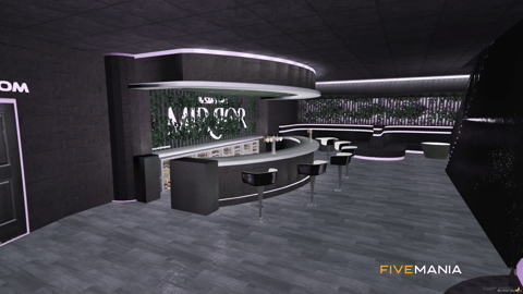 FIVEM Mirror Restaurant | Luxury Multi-Level Restaurant MLO | Interior & Exterior | Outdoor Bar | Rooftop Lounge | Custom Props | Add-On | Optimized | Fivem Ready | High Quality — image 15