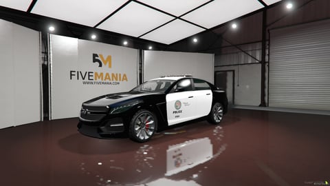 FIVEM Dodge Charger | Lore Friendly Police Sedan | Working Lights | Police Livery | Custom Wheels | Add-On | Optimized | Fivem Ready | High Quality, image 3
