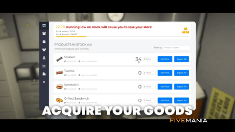 FIVEM Store Ownership Script | Advanced Business Management System | Employee Management | Store Upgrades | Banking System | Inventory | Add-On | Optimized | Fivem Ready | High Quality, image 19