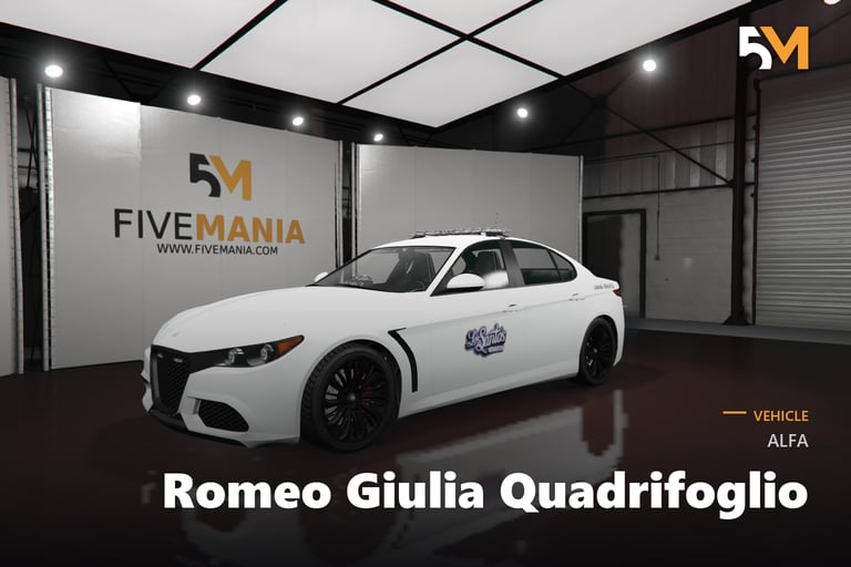 FIVEM Alfa Romeo Giulia Quadrifoglio, Lore Friendly Service Sedan