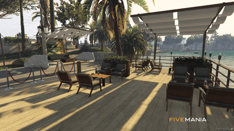 FIVEM Grove Street Lake | Multi-Purpose Waterfront MLO | Gym & Office | Outdoor Lounge | Amphitheater & Beach | Add-On | Optimized | Fivem Ready | High Quality — image 40