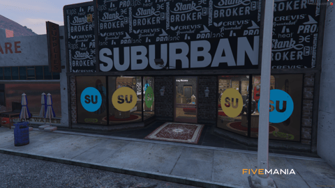 FIVEM Suburban Clothing Store V2 | Modern Clothing Store MLO | Interior & Exterior | Custom Props | Fitting Rooms | Add-On | Optimized | Fivem Ready | High Quality — image 2
