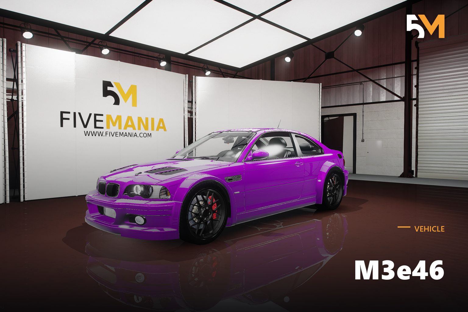 FIVEM M3e46 | Realistic Sports Car [Unbadged] Add-On | Tuning Parts | Working Lights | Optimized | Fivem Ready | High Quality