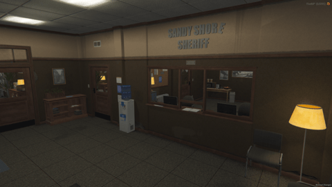 FIVEM Sandy Sherif Department | Lore-Friendly Police Station MLO | Interior & Exterior | Jail Cells | Offices | Reception Area | Add-On | Optimized | Fivem Ready | High Quality — image 7