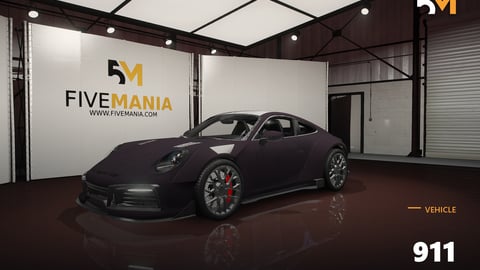 FIVEM 911 | Realistic Sports Car [Unbadged] Add-On | Interior & Exterior | Working Lights | Tuning Parts | Optimized | Fivem Ready | High Quality cover