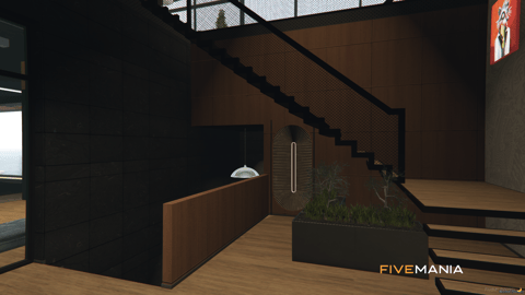 FIVEM Tuning Bar Mechanic | Modern Garage & Restaurant MLO | Interior & Exterior | Rooftop Terrace | Custom Props | Add-On | Optimized | Fivem Ready | High Quality — image 12