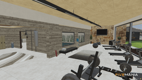 FIVEM Desert Mansion | Luxury Modern Estate | Interior & Exterior | Rooftop Patio | Outdoor Bar | Add-On | Optimized | Fivem Ready | High Quality — image 11