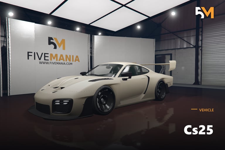 FIVEM Cs25, Custom Race Car [Unbadged] Add-On