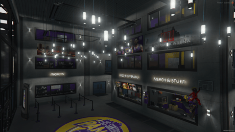 FIVEM Panic Stadium | Multi-Purpose Sports Arena MLO | Interior & Exterior | Go-Kart Track | Food Stalls | Parking Garage | Add-On | Optimized | Fivem Ready | High Quality — image 4