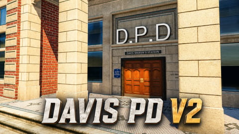 FIVEM Davis Pd V2 | Detailed Police Department MLO | Interior & Exterior | Multiple Rooms | Add-On | Optimized | Fivem Ready | High Quality cover