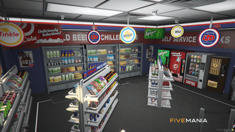 FIVEM Ltd Gasoline | Gas Station & Convenience Store MLO | Interior & Exterior | Custom Props | Add-On | Optimized | Fivem Ready | High Quality — image 5