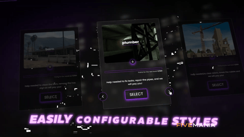 FIVEM Multiple Civilian Jobs | Dynamic Civilian Job Script | 25+ Pre-Made Jobs | Progression System | Random Routes | Temporary & Permanent Jobs | Add-On | Optimized | Fivem Ready | High Quality, image 8