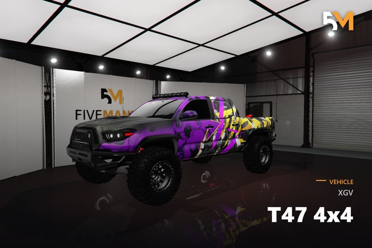 FIVEM Xgv T47 4x4, Custom Off-Road Truck [Unbadged] Add-On
