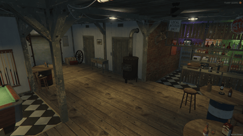 FIVEM Paleto Hideout V3 | Rustic Countryside MLO | Interior & Exterior | Bar & Pool Table | Optimized Lighting | Add-On | Optimized | Fivem Ready | High Quality — image 8