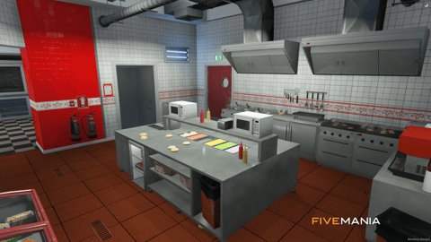 FIVEM Up N Atom Freeway | Iconic Fast Food Restaurant MLO | Interior & Exterior | Detailed Kitchen | Dining Area | Add-On | Optimized | Fivem Ready | High Quality — image 14