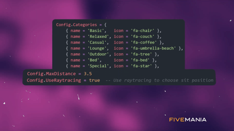 FIVEM Sit Anywhere | Universal Sitting Script | Custom Animations | Lay Down Feature | Prop Detection | Custom UI | Add-On | Optimized | Fivem Ready | High Quality, image 33