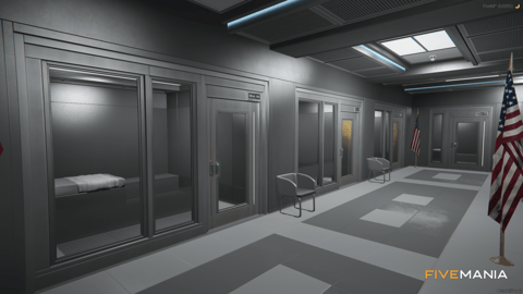FIVEM La Puerta Lspd | Lore-Friendly Police Station MLO | Interior & Exterior | Shooting Range | Detention Cells | Conference Room | Add-On | Optimized | Fivem Ready | High Quality — image 37