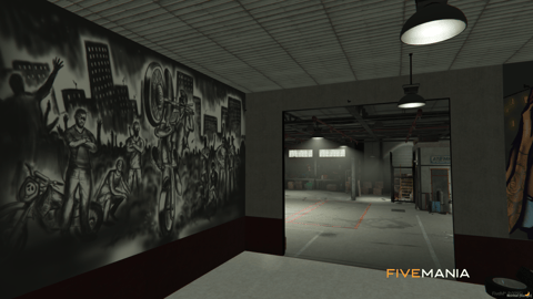 FIVEM Lost Mc River Club | Exclusive Biker Gang MLO | Interior & Exterior | Bar Area | Gym | Garage | Custom Textures | Add-On | Optimized | Fivem Ready | High Quality — image 8