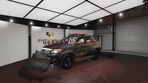 FIVEM Garradeic | Post-Apocalyptic SUV [Unbadged] Add-On | Custom Armor | Spikes | Working Lights | Front Plow | Optimized | Fivem Ready | High Quality, image 3