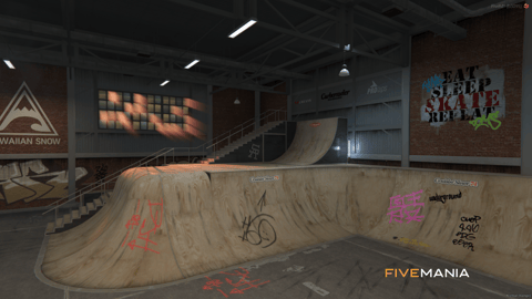 FIVEM Skate Zone Shop | Skate Park & Retail MLO | Interior & Exterior | Skate Ramps | Clothing & Bikes | Custom Props | Add-On | Optimized | Fivem Ready | High Quality — image 18
