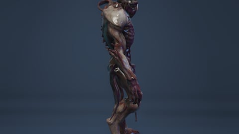 Spine | FiveM Male Ped | Horror Creature | Multiple Outfits | Optimized & Fivem Ready [Add-On], image 6
