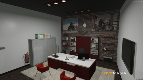 FIVEM Western Motorcycle Dealership | Custom Motorcycle Dealership MLO | Interior & Exterior | Showroom & Office | Lounge Area | Add-On | Optimized | Fivem Ready | High Quality — image 12