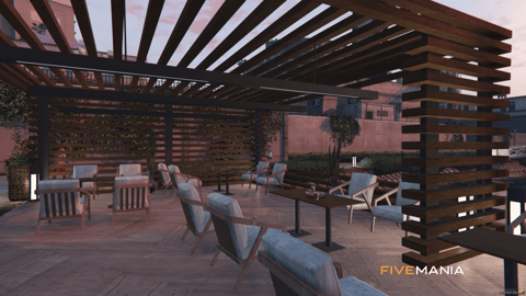 FIVEM Coffee Noir | Modern Lakeside Cafe MLO | Interior & Exterior | Outdoor Seating | Add-On | Optimized | Fivem Ready | High Quality — image 10