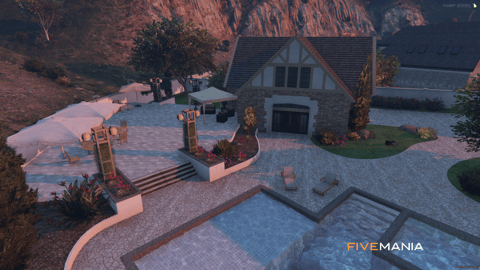 FIVEM Luxury Mirrorpark | Upscale Residential Area MLO | Multiple Mansions | Custom Landscaping | Pools & Garages | Interior & Exterior | Add-On | Optimized | Fivem Ready | High Quality — image 14