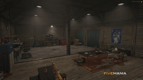 FIVEM Naked Camp Hideout | Rural Hideout MLO | Interior & Exterior | Multiple Buildings | Workshop & Living Area | Add-On | Optimized | Fivem Ready | High Quality — image 8