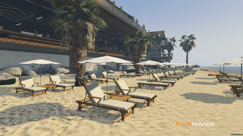 FIVEM Tuning Bar Mechanic | Modern Garage & Restaurant MLO | Interior & Exterior | Rooftop Terrace | Custom Props | Add-On | Optimized | Fivem Ready | High Quality — image 14
