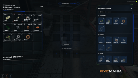 FIVEM Ox Inventory + Ox Lib Redesign | Modern Inventory UI | Crafting System | Store Interface | Hotbar | Add-On | Optimized | Fivem Ready | High Quality, image 6
