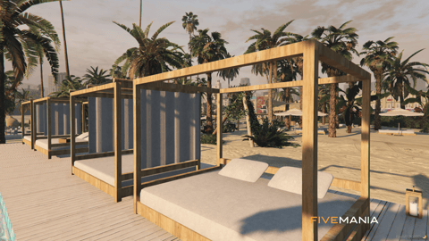 FIVEM Vespucci Beach Club | Luxury Beachfront MLO | Pools & Bars | DJ Booth | Seating Areas | Exterior Map | Add-On | Optimized | Fivem Ready | High Quality — image 12
