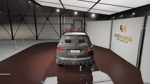 FIVEM Rotaeasy | Armored Survival SUV [Unbadged] Add-On | Spikes & Plow | Barred Windows | Weathered Texture | Working Lights | Optimized | Fivem Ready | High Quality, image 7
